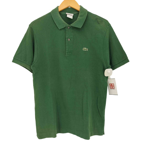 ラコステ LACOSTE 90s ワンポイントロゴ 鹿の子 ポロシャツ メンズ 4