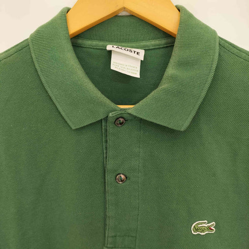 ラコステ LACOSTE 90s ワンポイントロゴ 鹿の子 ポロシャツ メンズ 4