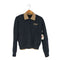 ザラ ZARA コントラストダブルレイヤーポロニットカーディガン レディース import:M