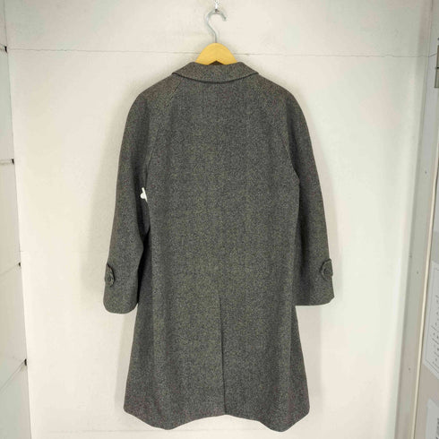 LONNER ラグランスリーブウール比翼ステンカラーコート メンズ 96