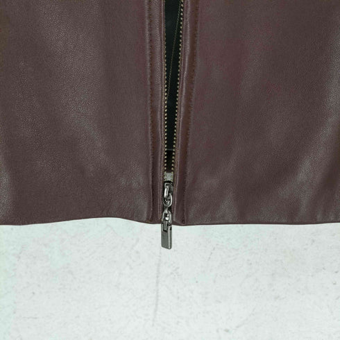 NY&CO lamb leather ラムレザーシングルライダースジャケット レディース 66
