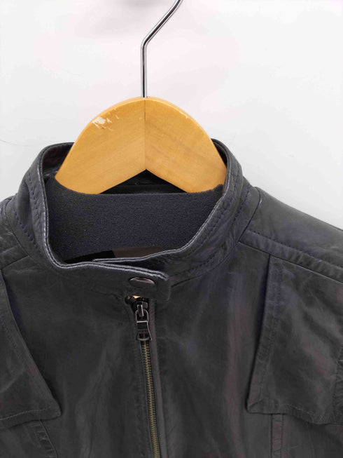 バナナリパブリック BANANA REPUBLIC heritage collection ラムレザー ジップアップジャケット レディース import:S