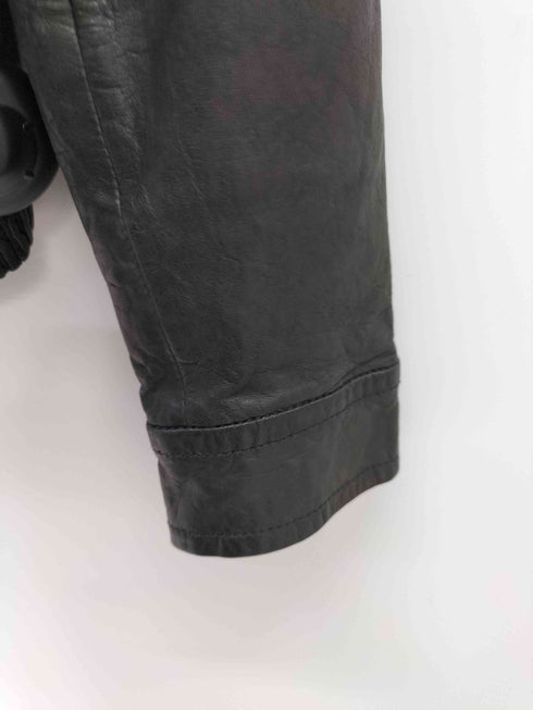 バナナリパブリック BANANA REPUBLIC heritage collection ラムレザー ジップアップジャケット レディース import:S