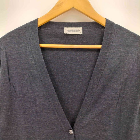 ジョンスメドレー JOHN SMEDLEY 英国製 ハイゲージ ウール ニット カーディガン レディース import:M