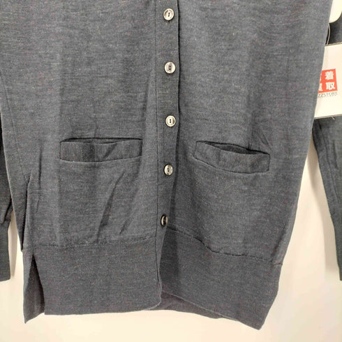 ジョンスメドレー JOHN SMEDLEY 英国製 ハイゲージ ウール ニット カーディガン レディース import:M