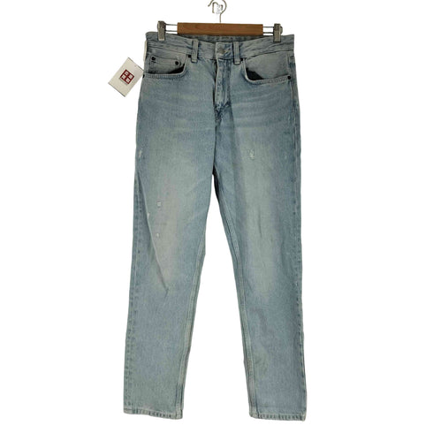 ザラ ZARA ダメージ加工 ストレートデニムパンツ メンズ US:30-31