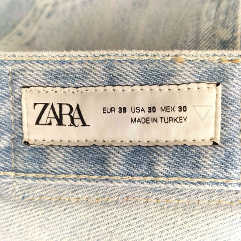 ザラ ZARA ダメージ加工 ストレートデニムパンツ メンズ US:30-31