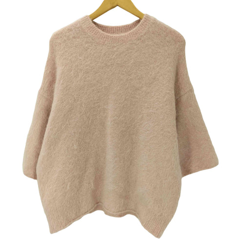 ミラオーウェン Mila Owen アルパカハーフスリーブニットプルオーバー レディース ONE SIZE