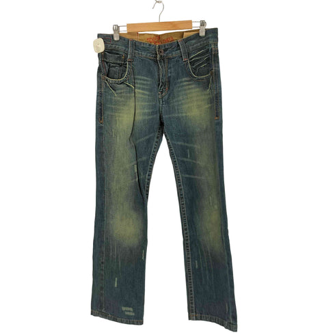 タフジーンズスミス TOUGH Jeansmith ダメージ加工 ストレートデニム Y2K グランジ メンズ