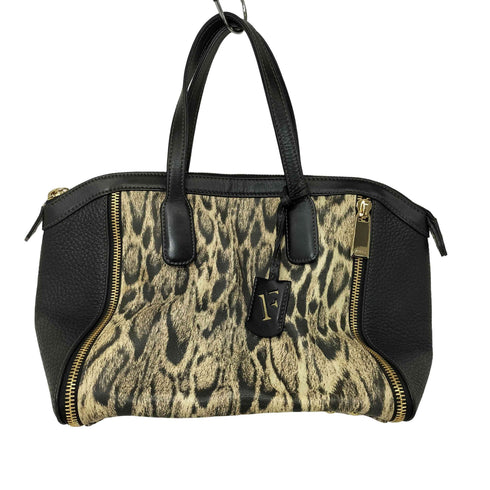 フルラ FURLA レオパード 切替 レザー トートバッグ レディース