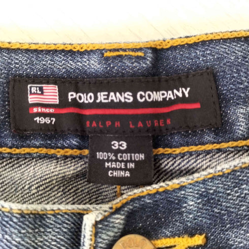 ポロジーンズカンパニーラルフローレン POLO JEANS COMPANY RALPH LAUREN ジップフライストレートデニム メンズ 33