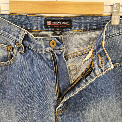 ポロジーンズカンパニーラルフローレン POLO JEANS COMPANY RALPH LAUREN ジップフライストレートデニム メンズ 33