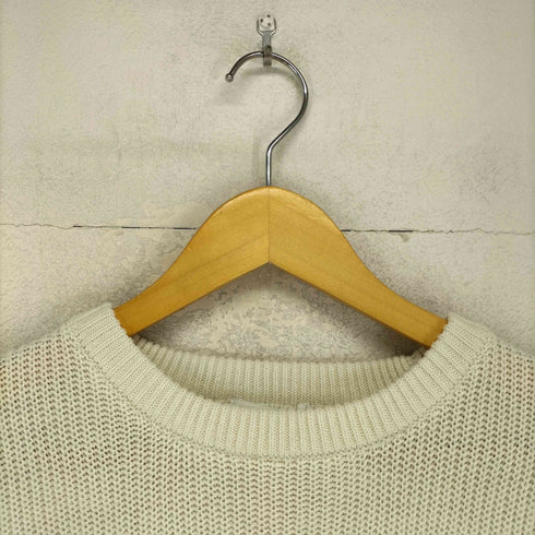 アバハウス ABAHOUSE 袖裾ダメージデザインクルーネックニット メンズ 46