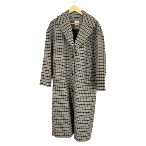 ギャップ Gap グレンチェックオーバーサイズロングコート レディース import:M