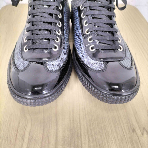 ジミーチュウ JIMMY CHOO MADE IN SPAIN VERLEY パイソン切替ハイカットスニーカー メンズ 41