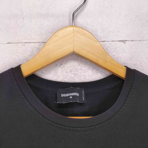 ディースクエアード DSQUARED2 DSQ2 BROTHERS フロントプリントクルーネックTシャツ メンズ M