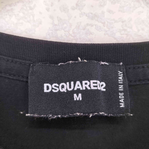 ディースクエアード DSQUARED2 DSQ2 BROTHERS フロントプリントクルーネックTシャツ メンズ M
