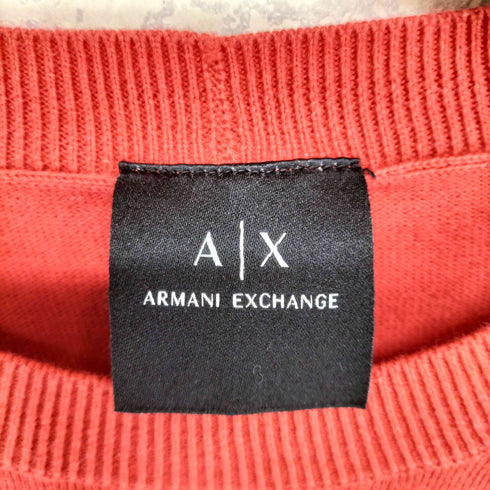 アルマーニエクスチェンジ ARMANI EXCHANGE レーヨン100 フロントデザインニット メンズ XS
