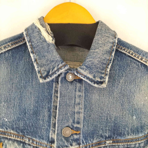 ポロラルフローレン POLO RALPH LAUREN ダメージ加工 デニムジャケット メンズ import:S