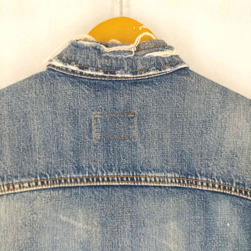 ポロラルフローレン POLO RALPH LAUREN ダメージ加工 デニムジャケット メンズ import:S