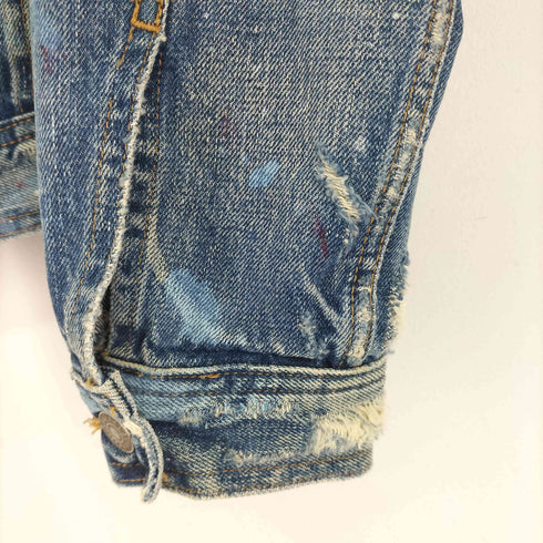 ポロラルフローレン POLO RALPH LAUREN ダメージ加工 デニムジャケット メンズ import:S