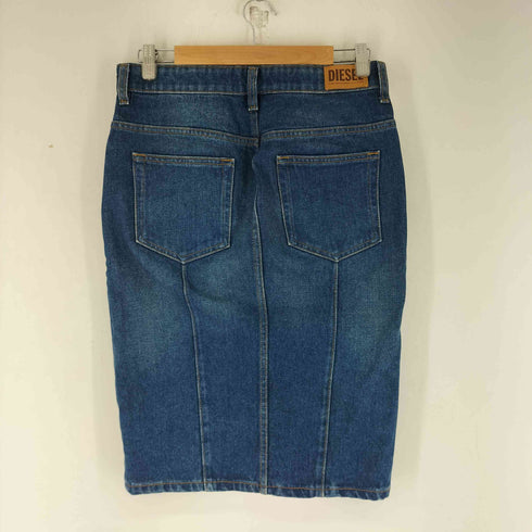ディーゼル DIESEL DE-PENCIL-ZIP センタージップ インディゴデニムスカート レディース US:28-29