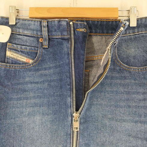ディーゼル DIESEL DE-PENCIL-ZIP センタージップ インディゴデニムスカート レディース US:28-29