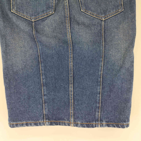 ディーゼル DIESEL DE-PENCIL-ZIP センタージップ インディゴデニムスカート レディース US:28-29