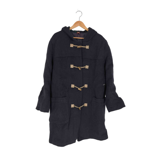 エレッセ ellesse イタリア製 裏地チェック ウール ダッフルコート メンズ EUR:54