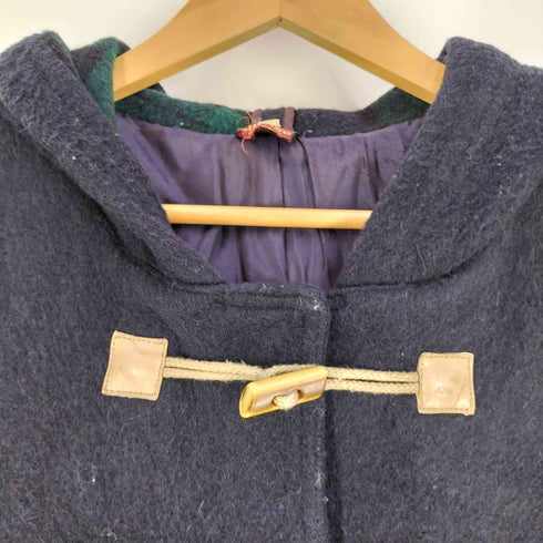 エレッセ ellesse イタリア製 裏地チェック ウール ダッフルコート メンズ EUR:54