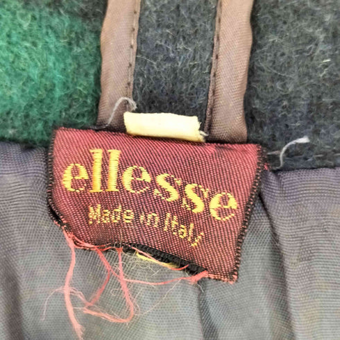 エレッセ ellesse イタリア製 裏地チェック ウール ダッフルコート メンズ EUR:54