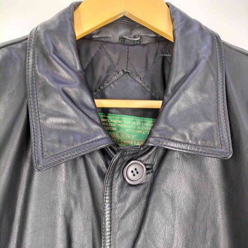 BRAVERY CHIEFTAIN 裏地キルティング カウレザー ミドル コート メンズ import:L