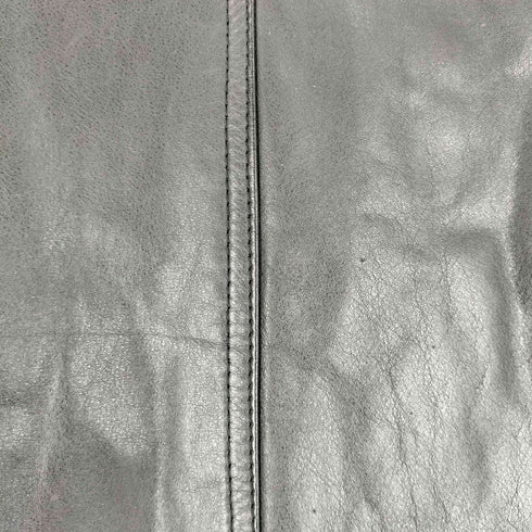 BRAVERY CHIEFTAIN cow leather 裏地キルティング カウレザー ミドル コート メンズ import:L