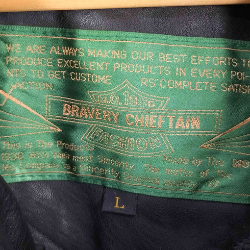 BRAVERY CHIEFTAIN 裏地キルティング カウレザー ミドル コート メンズ import:L