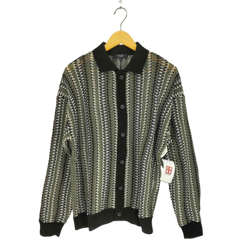 ビームスハート BEAMS HEART ストライプ 襟付き カーディガン メンズ S