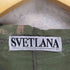 SVETLANA クロップドペイントデザインパーカー Y2K レディース
