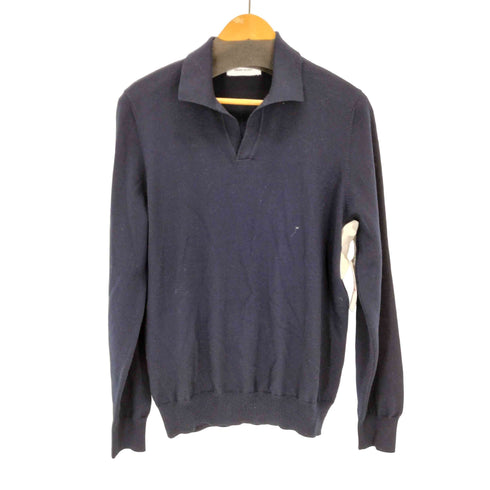 グランサッソ Gran Sasso ロングスリーブ スキッパー ポロ ニット メンズ