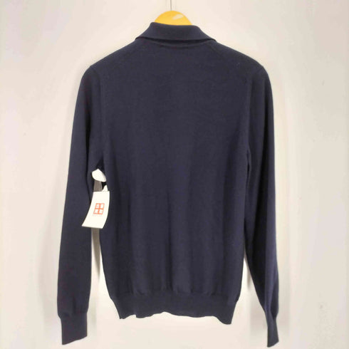 グランサッソ Gran Sasso ロングスリーブ スキッパー ポロ ニット メンズ
