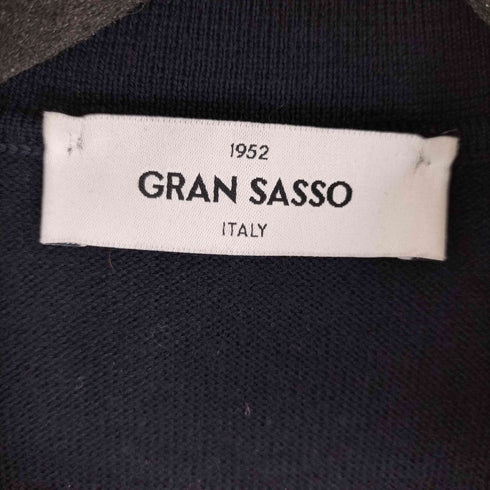 グランサッソ Gran Sasso ロングスリーブ スキッパー ポロ ニット メンズ