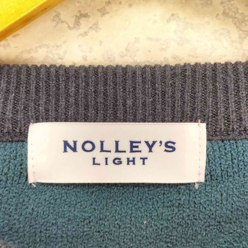ノーリーズ NOLLEY’S LIGHT 裏フェザークルーネックニット メンズ M