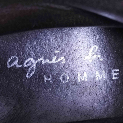アニエスベーオム Agnes b.homme ポルトガル製 レザーブーツ メンズ EUR:44