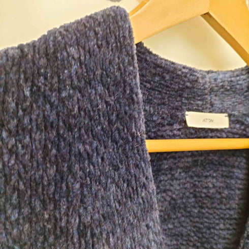 エイトン ATON WOOL MOLE OVERSIZED CARDIGAN オーバーサイズ ウールカーディガン メンズ JPN:2