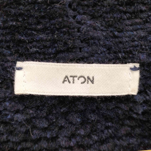 エイトン ATON WOOL MOLE OVERSIZED CARDIGAN オーバーサイズ ウールカーディガン メンズ JPN:2