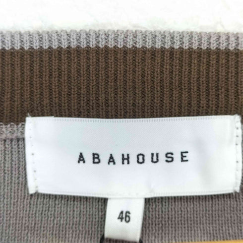 アバハウス ABAHOUSE コットンアセテートクルーネックニット メンズ 46