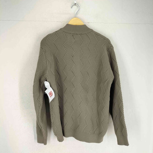 アバハウス ABAHOUSE ジオメトリック柄 スタンド カーディガン メンズ 48