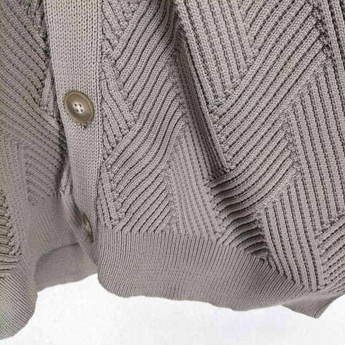 アバハウス ABAHOUSE ジオメトリック柄 スタンド カーディガン メンズ 48