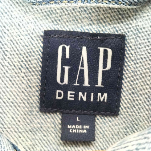 ギャップ Gap ダメージ加工デニムトラッカージャケット レディース import:L