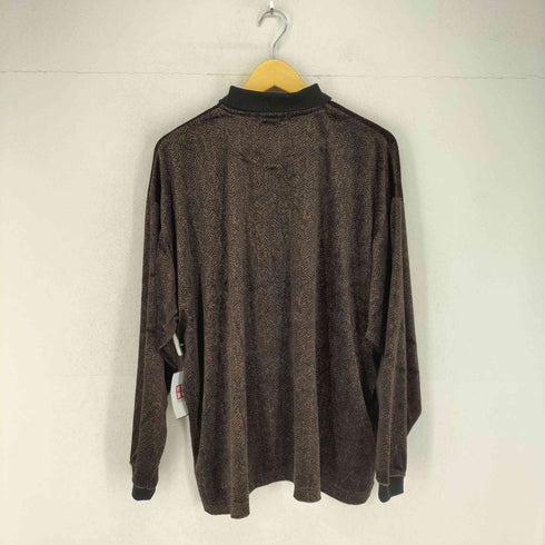 ニコアンド niko and... プリントベロアポロシャツ メンズ L