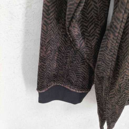 ニコアンド niko and... プリントベロアポロシャツ メンズ L