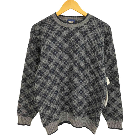ビームス BEAMS 00S-90S ウール 総柄 クルーネックニット メンズ JPN:M